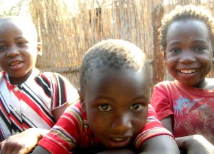 Children in village in Swaziland